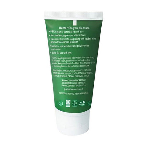 Good Clean Love, Personal Lubricant Almost Naked Organic Hint of Mint, 1.69 Oz