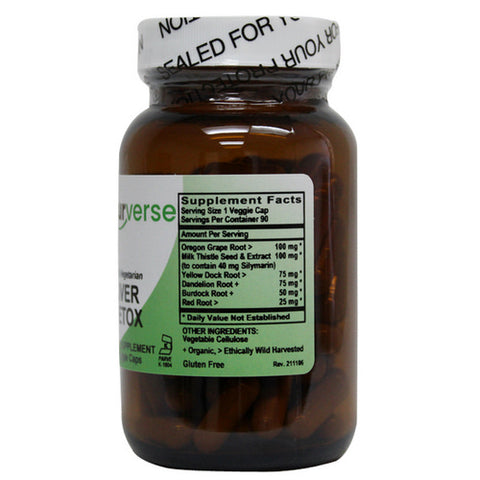 Liver Detox Powder Capsules 90 VegCaps by Naturverse