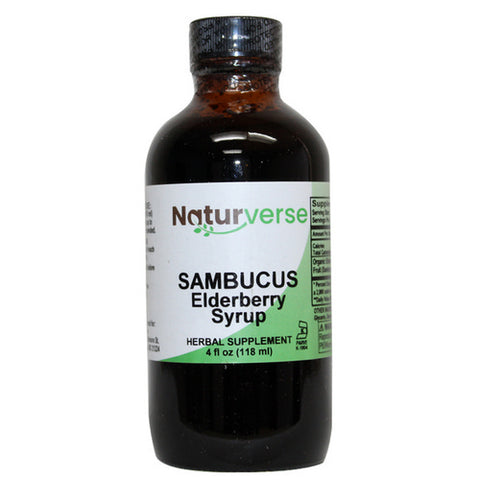 Sambucus Elderberry Syrup Alcohol-Free 4 Oz by Naturverse