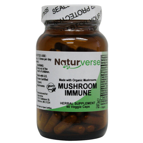 Mushroom Immune Powder Capsules 90 VegCaps by Naturverse