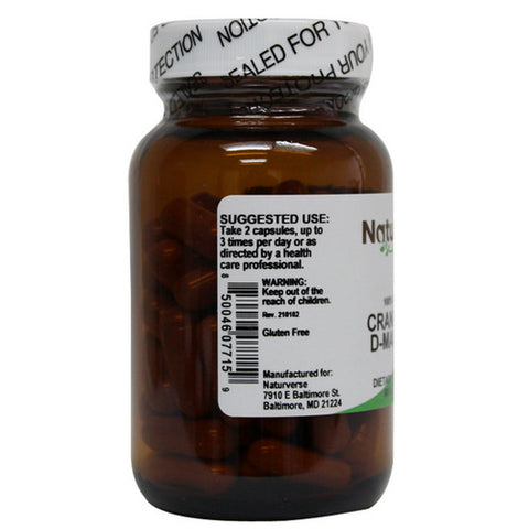 Cranberry + D-Mannose Powder Capsules 60 VegCaps by Naturverse
