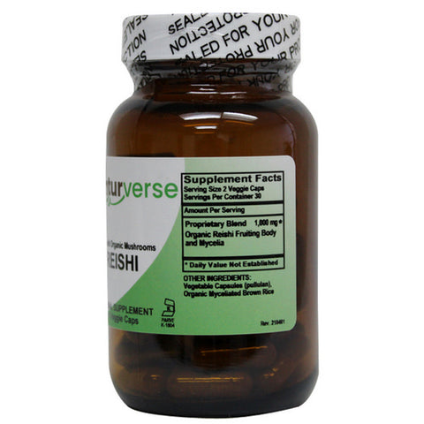 Reishi COG Powder Capsules 60 VegCaps by Naturverse