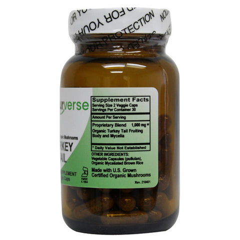 Turkey Tail COG Powder Capsules 60 VegCaps by Naturverse