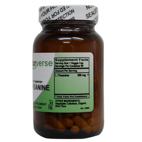 L-Theanine Powder Capsules 90 VegCaps by Naturverse