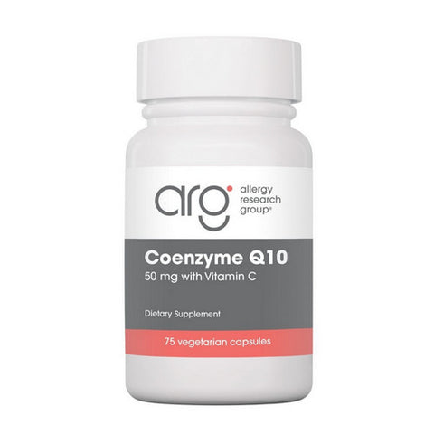 Nutricology/ Allergy Research Group, Coenzyme Q10 With Vitamin C, 50 Mg, 75 Veg Caps