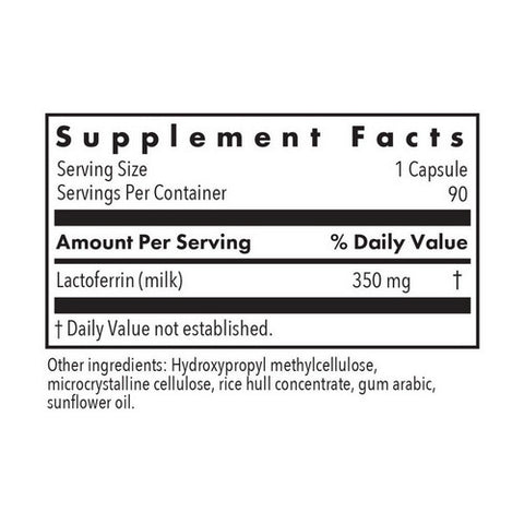 Nutricology/ Allergy Research Group, Laktoferrin Immune Peptide From Colostrum, 90 Veg Caps
