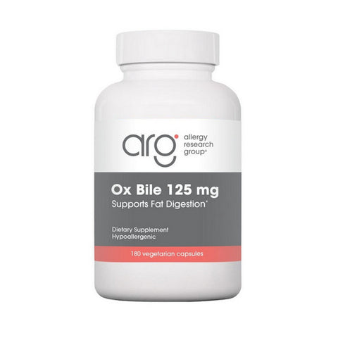 Nutricology/ Allergy Research Group, Ox Bile Essential For Fat Digestion, 125 Mg, 180 Veg Caps