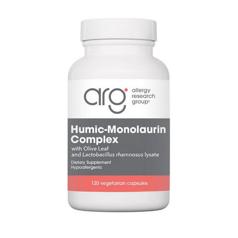 Nutricology/ Allergy Research Group, Humic-Monolaurin Complex With Olive Leaf And Lactobacillus, 120 Veg Caps
