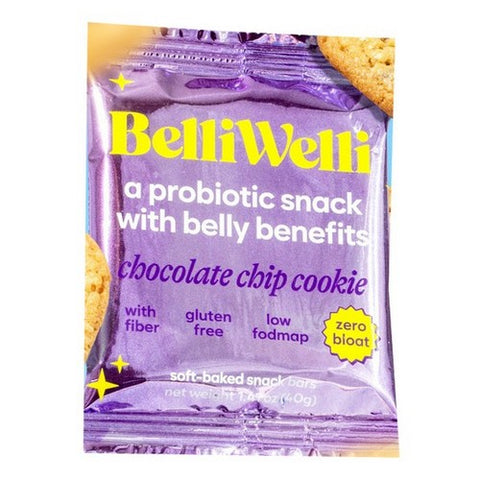 Belliwelli, Chocolate Chip Cookie Snack Bar, 1.41 Oz(Case Of 8)