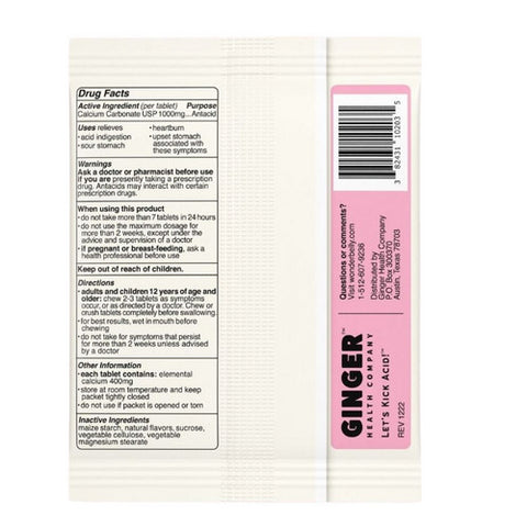 Wonderbelly, Strawberry Antacid, 3 Count(Case Of 20)