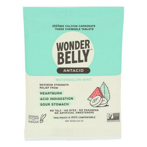 Wonderbelly, Watermelon Antacid, 3 Count(Case Of 20)