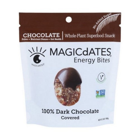 Magicdates, Dark Chocolate Covered Energy Bites, 3.5 Oz(Case Of 8)