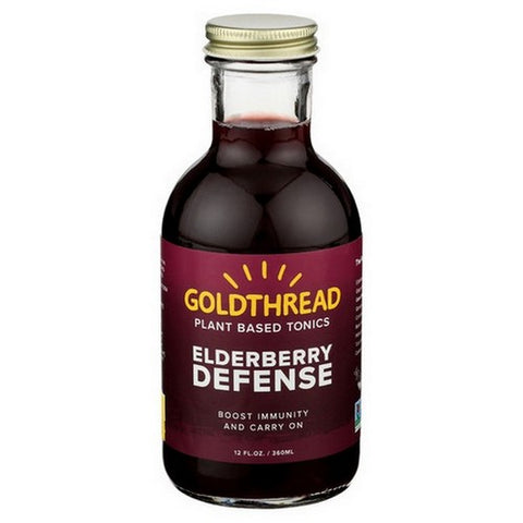 Goldthread, Elderberry Defense Tonics, 12 Oz(Case Of 6)