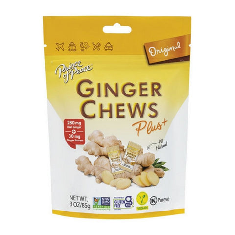 Prince Of Peace, Original Plus Ginger Chews, 3 Oz(Case Of 6)
