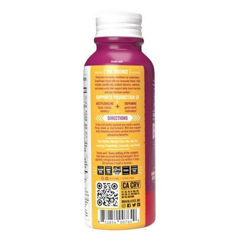 Brainjuice, Active Pomegranate Acai Shot Immune, 2.5 Oz(Case Of 12)