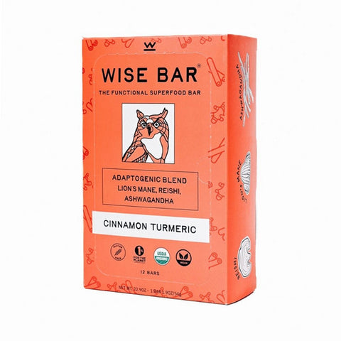 Wise Bar, Organic Cinnamon Turmeric Bar, 1.9 Oz(Case Of 12)