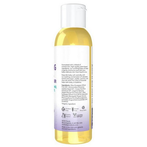 Now Foods, Soothing Baby Oil-Calming Lavender, 4 Oz