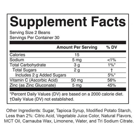 MaryRuth's, Kids Immunity Beans Peach Mango, 60 Count
