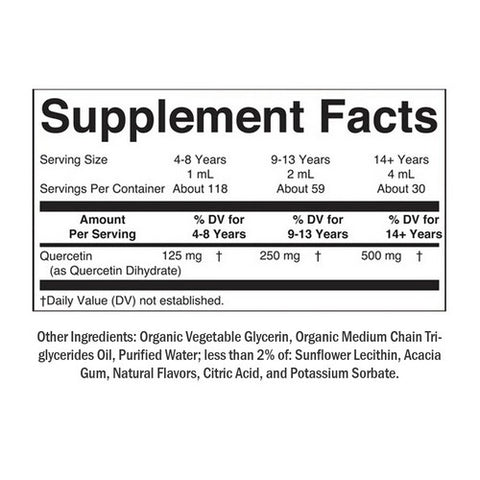 MaryRuth's, Organic Quercetin Liquid Drops, Lemon, 4 Oz