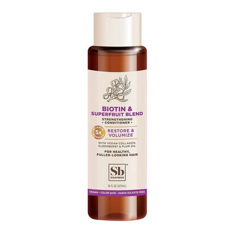 Soapbox, Biotin And Superfruit Restore And Volumize Conditioner, 16 Oz