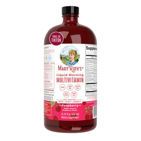 MaryRuth's, Organics Liquid Morning Multivitamin Raspberry, 15.22 Oz