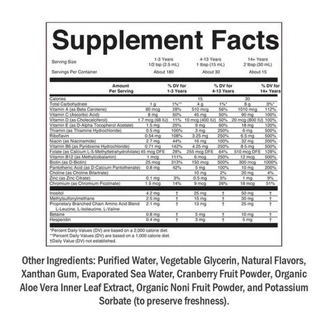 MaryRuth's, Organics Liquid Morning Multivitamin Raspberry, 15.22 Oz