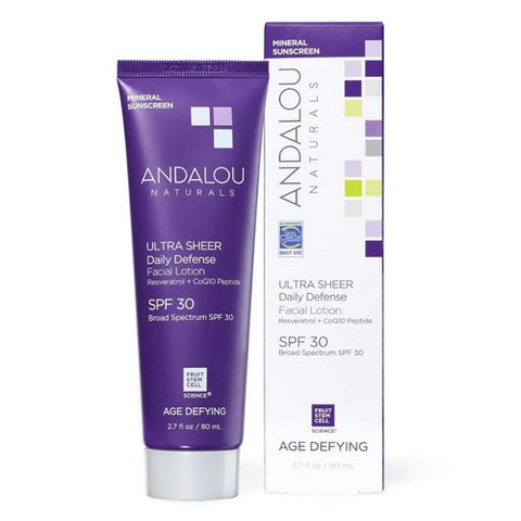 Andalou Naturals, Daily Defense Facial Lotion SPF 30, 2.7 Oz