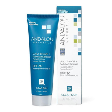 Andalou Naturals, Daily Shade Pollution Defense Facial Lotion SPF 30, 2.7 Oz
