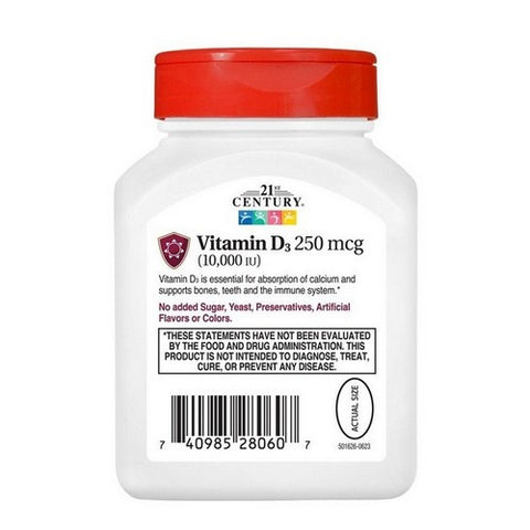 21st Century, Vitamin D3, 110 Softgels