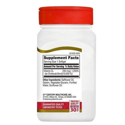 21st Century, Vitamin D3, 110 Softgels
