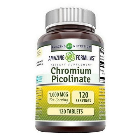 Amazing Nutrition, Amazing Formulas Chromium Picolinate, 120 Tabs