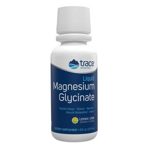 Trace Minerals, Liquid Magnesium Glycinate Lemon Lime, 120 mg, 8 Oz