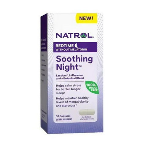 Natrol, Soothing Night Bedtime Without Melatonin, 30 Capsules