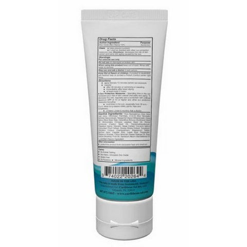 Caribbean Solutions, Faces Only Mineral Sunscreen Lotion SPF 20, 4 Oz