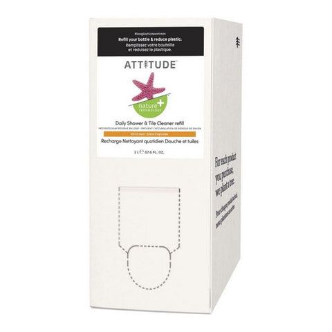 Attitude, Citrus Zest Daily Shower And Tile Cleaner Refill, 67.62 Oz