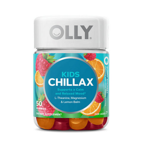 Olly, Kids Chillax Gummies Sunny Sherbet, 50 Count
