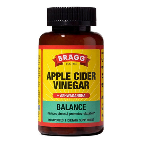Bragg, Daily Balance Apple Cider Vinegar And Ashwagandha, 90 Capsules