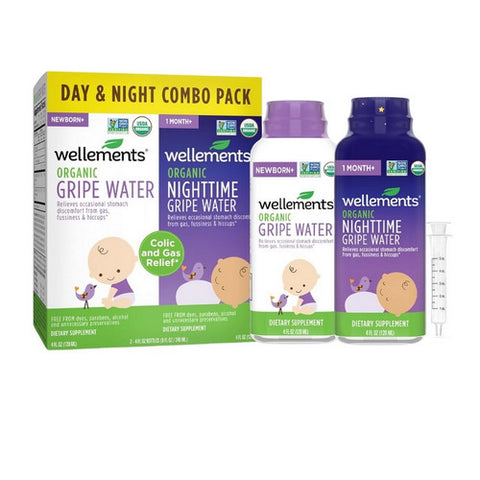 Wellements, Organic Gripe Water Day & Night, 8 Oz