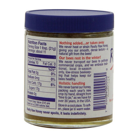 Really Raw, Honey Unheated And Unstrained, 8 Oz