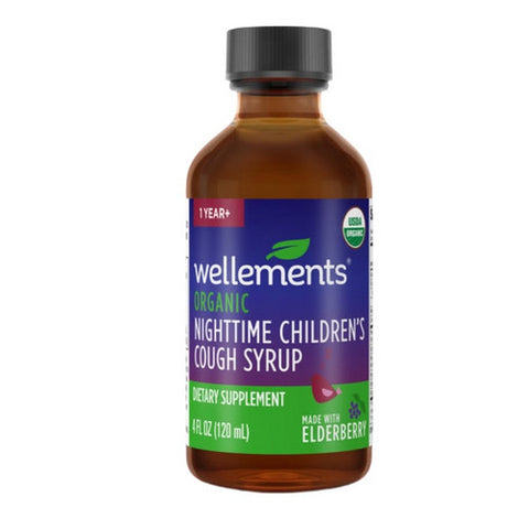 Wellements, Wellements Organic Kids Nighttime Cough Syrup, 4 Oz