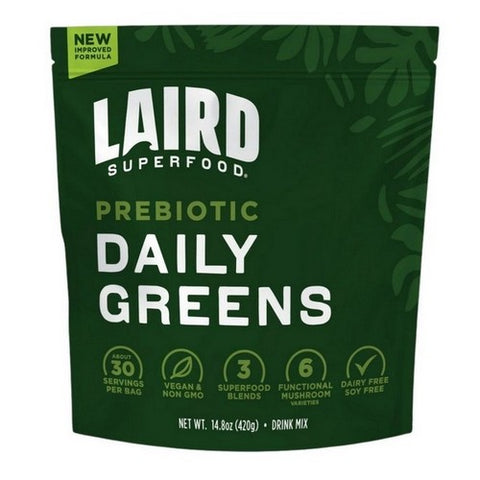Laird Superfood, Daily Greens Organic Prebiotic, 14.8 Oz