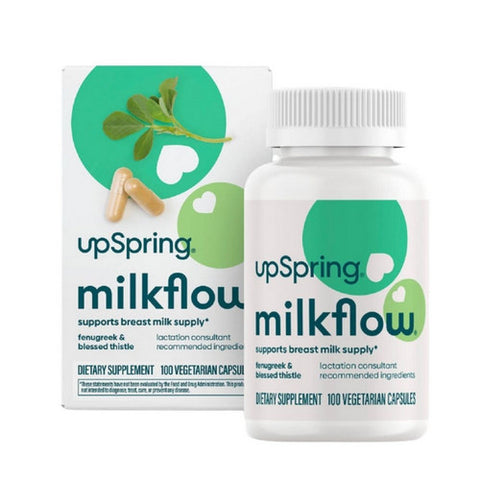 UpSpring, UpSpring Milkflow Fenugreek Blessed Thistle, 100 Count