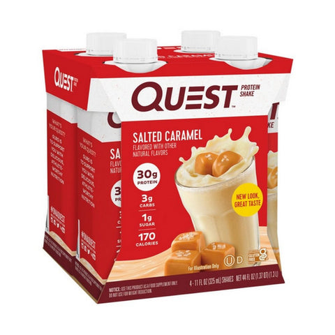 Quest, Salted Caramel Shake, 11 Oz x 4 (Case Of 3)