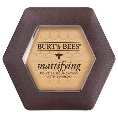 Burts Bees, Natural Mattifying Pressed Powder Foundation Vanilla, 0.3 Oz (Case Of 2)