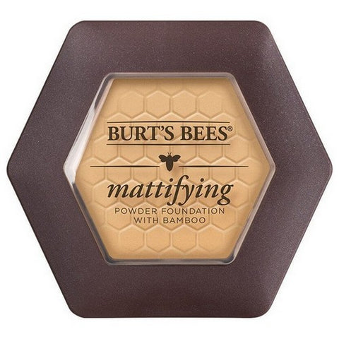 Burts Bees, Natural Mattifying Pressed Powder Foundation Sand, 0.3 Oz (Case Of 2)