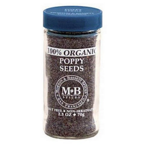 Morton & Bassett, Organic Poppy Seeds, 2.5 Oz (Case Of 3)