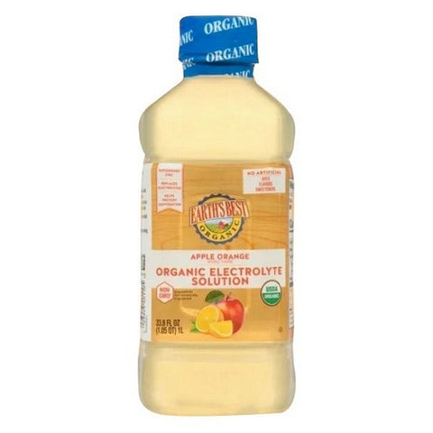 Earth's Best, Organic Apple Orange Electrolyte Solution, 33.08 Oz (Case Of 4)