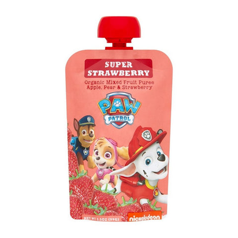 Paw Patrol, Organic Super Strawberry Blended Fruit Snack, 3.5 Oz (Case Of 10)