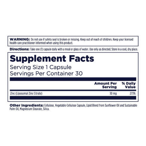 Kal, Liposomal Zinc, 30 Count