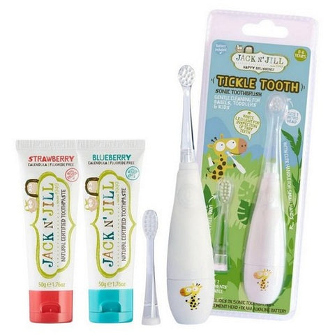Jack N' Jill, Tickle Tooth Sonic Toothbrush For Kids, 1 Count (Case of 8)